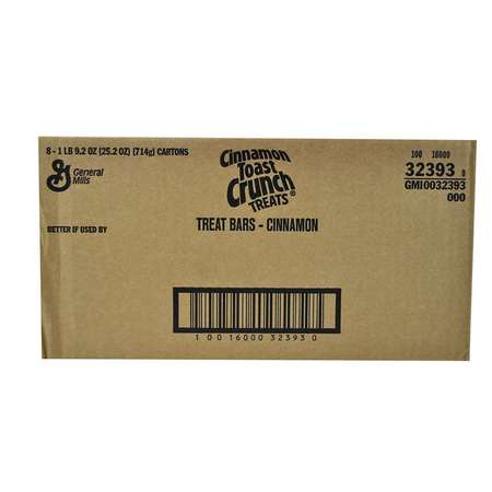 CINNAMON TOAST CRUNCH Cinnamon Toast Crunch Cereal Treat Bar 25.2 oz. Box, PK8 16000-32393